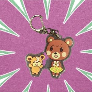 Cute Maple and Teddiursa Keychain Animal Crossing and Pokemon ✨